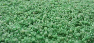 Quarzo colorato verde [0,7-1,2 mm]